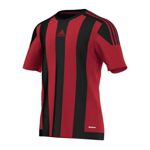 Adidas Trikot Striped 15 Kurzarm -Sportbekleidungs Geschäft 10050837 adidas trikot striped 15 kurzarm rot schwarz