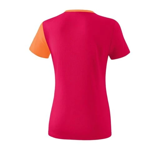 Erima 5-C T-Shirt Damen Pink Orange -Sportbekleidungs Geschäft 10124103 erima 5 c t shirt damen pink orange 1