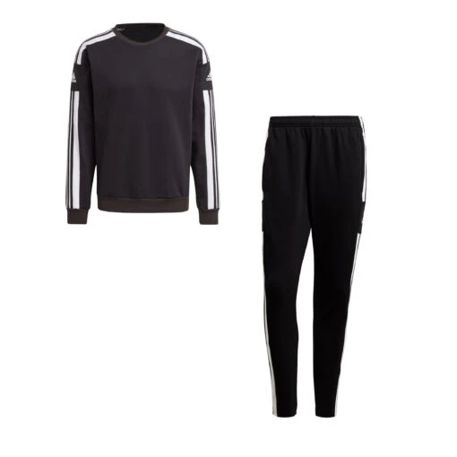 Adidas Squadra 21 Sweatshirt + Hose Set Schwarz -Sportbekleidungs Geschäft 10188513 adidas squadra 21 sweatshirt hose set schwarz