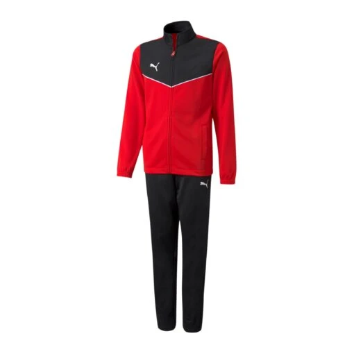 Puma IndividualRISE Trainingsanzug Kids Rot F01 -Sportbekleidungs Geschäft 10190024 puma individualrise trainingsanzug kids rot f01