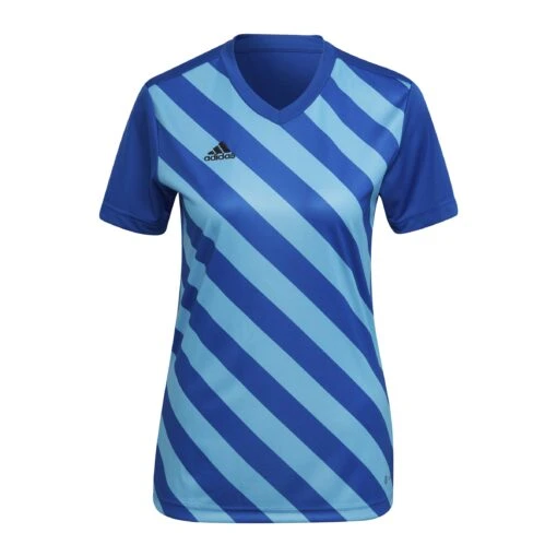 Adidas Entrada 22 GFX Trikot Damen Blau -Sportbekleidungs Geschäft 10210947 adidas entrada 22 gfx trikot damen blau