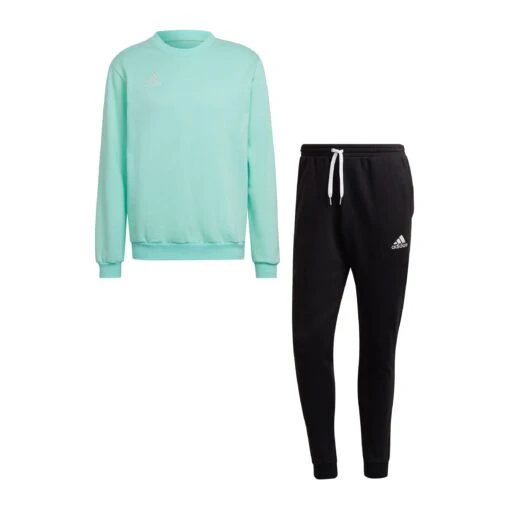 Adidas Entrada 22 Sweater Jogging Set Türkis -Sportbekleidungs Geschäft 10230249 adidas entrada 22 sweater jogging set tuerkis