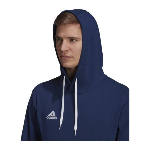 Adidas Entrada 22 Hoody Jogging Set Blau Schwarz -Sportbekleidungs Geschäft 10230257 adidas entrada 22 hoody jogging set blau schwarz 1