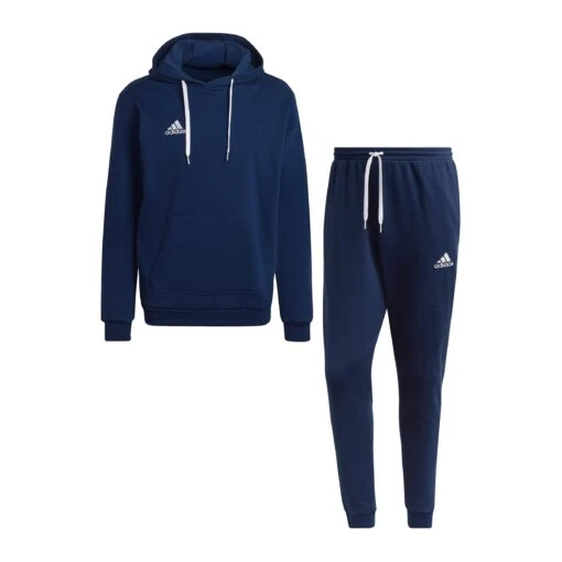 Adidas Entrada 22 Hoody Jogging Set Blau -Sportbekleidungs Geschäft 10230263 adidas entrada 22 hoody jogging set blau