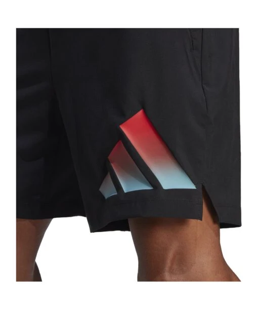 Adidas 3Bar Short Schwarz Rot Blau -Sportbekleidungs Geschäft 10247118 adidas 3bar short schwarz rot blau 3