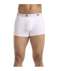 Adidas Active Flex Cotton Trunk 3er Pack Weiss -Sportbekleidungs Geschäft 10266639 adidas active flex cotton trunk 3er pack weiss 2