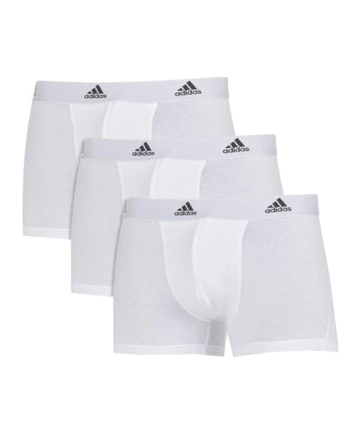 Adidas Active Flex Cotton Trunk 3er Pack Weiss -Sportbekleidungs Geschäft 10266639 adidas active flex cotton trunk 3er pack weiss